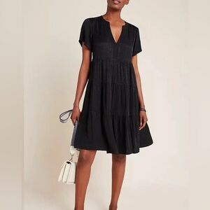 Anthropologie Black Maeve Dress